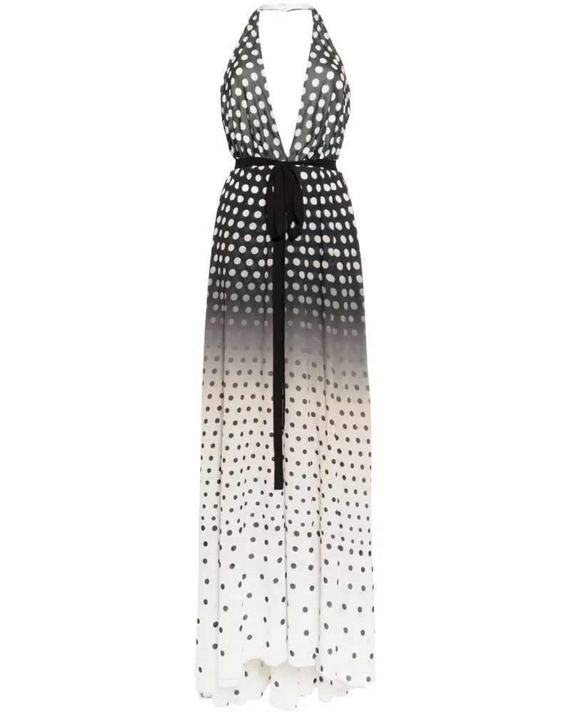 Saiid Kobeisy Kleid mit Farbverlauf - Schwarz Schwarz