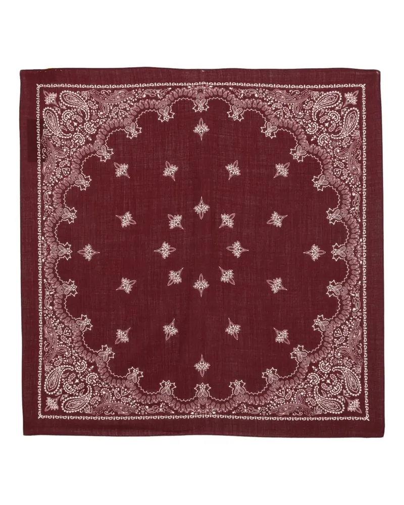 CENERE GB paisley-print bandana scarf - Rot Rot