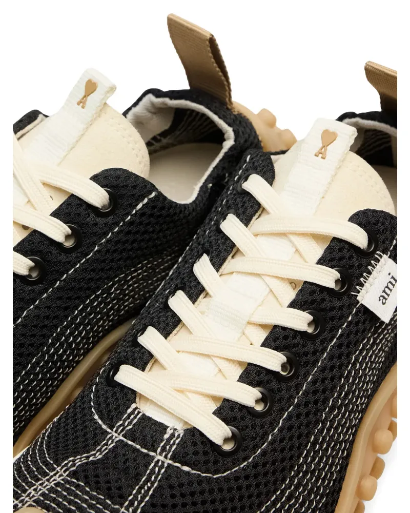 AMI Paris Mirage Mesh-Sneakers - Schwarz Schwarz