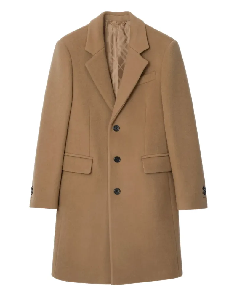 Burberry Einreihiger Mantel - Braun Braun