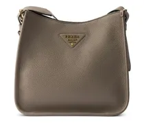 Mittelgroße Lily Schultertasche - Braun