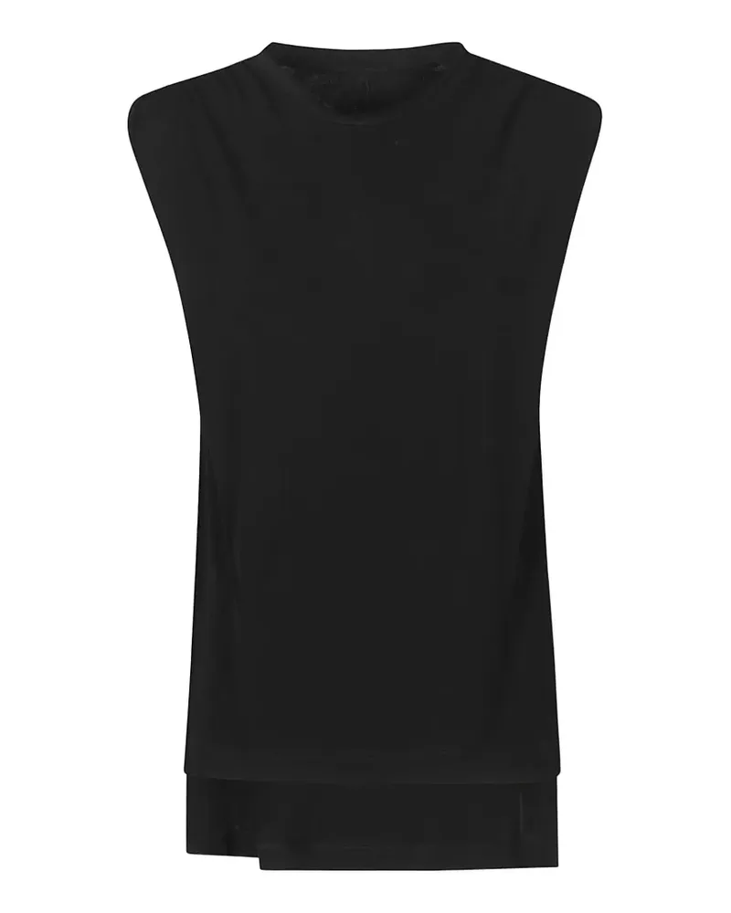 Petar Petrov sleeveless layered T-shirt - Schwarz Schwarz
