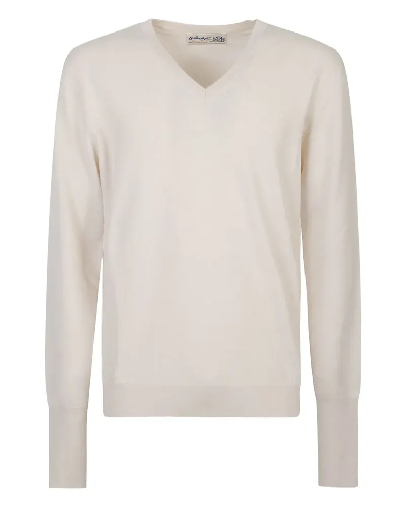 Ballantyne V-neck cashmere sweater - Nude Nude