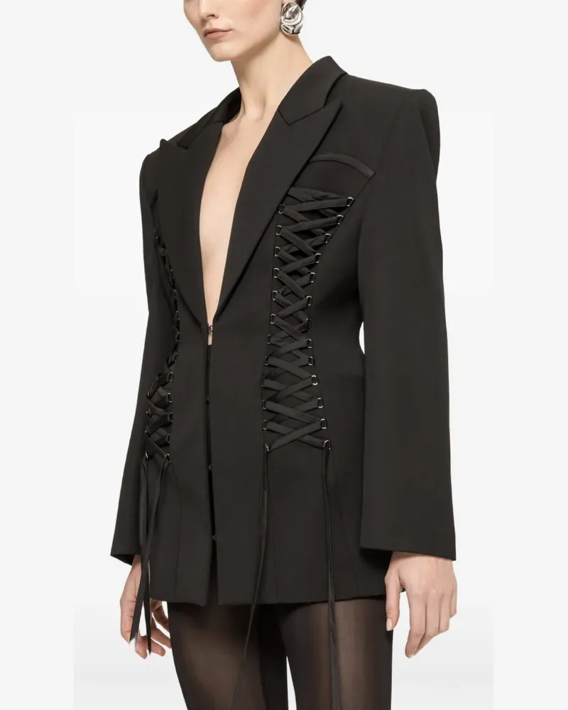NISSA Blazer mit Schnürung - Schwarz Schwarz