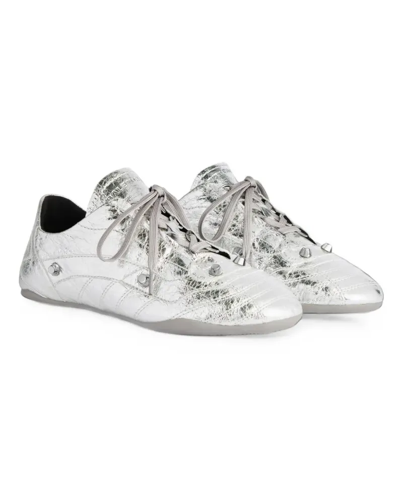 Balenciaga City Arena leather sneakers - Silber Silber