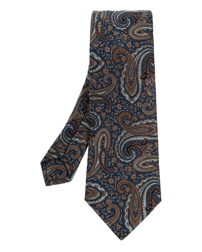 Etro paisley-patterned tie - Blau Blau