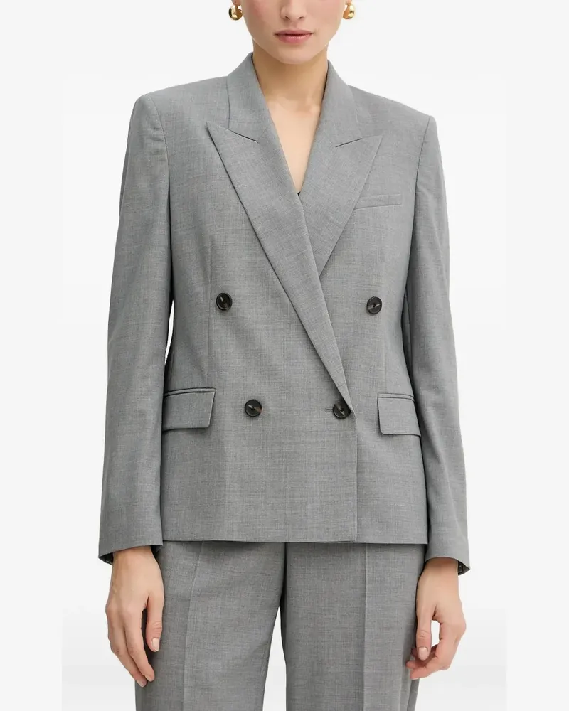 HUGO BOSS Doppelreihiges Sakko - Grau Grau