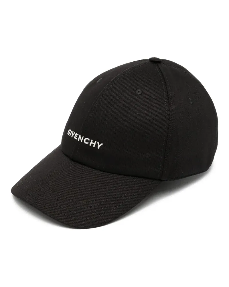 Givenchy Baseballkappe mit Logo-Stickerei - Schwarz Schwarz
