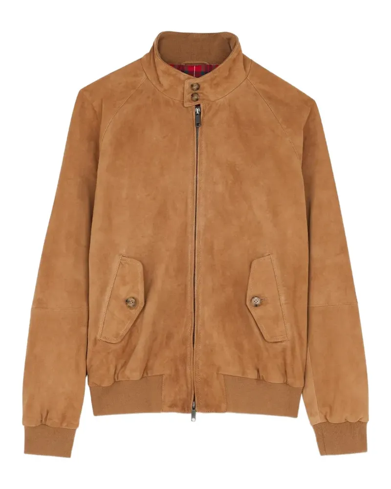 Baracuta G9 slim-fit leather jacket - Braun Braun