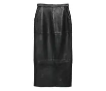 P.A.R.O H. Lederrock mit Einsätzen - Schwarz