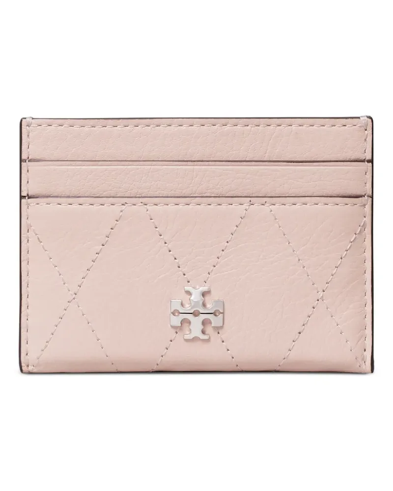 Tory Burch Charlie quilted card holder - Rosa Rosa