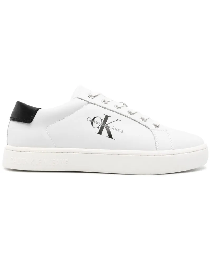 Calvin Klein Sneakers mit Logo-Prägung - Weiß Weiß