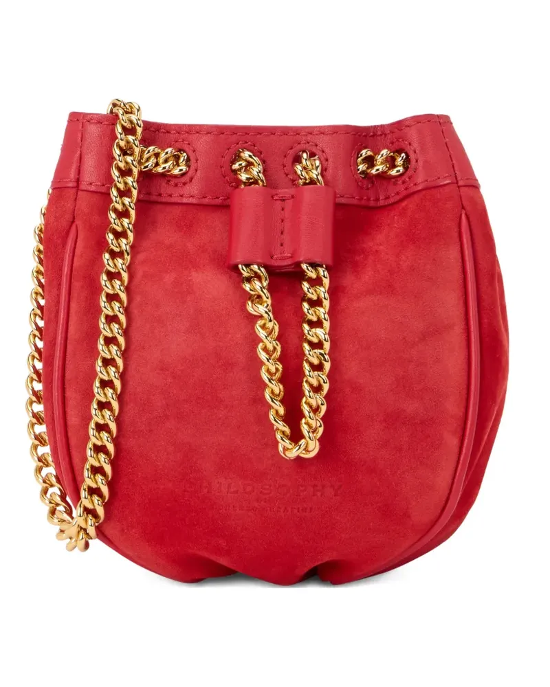 Philosophy Di Lorenzo Serafini Beuteltasche mit Kettendetail - Rot Rot