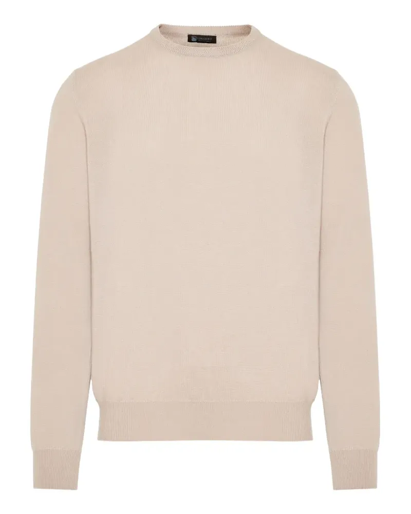 Colombo crew-neck ribbed-trim sweater - Nude Nude