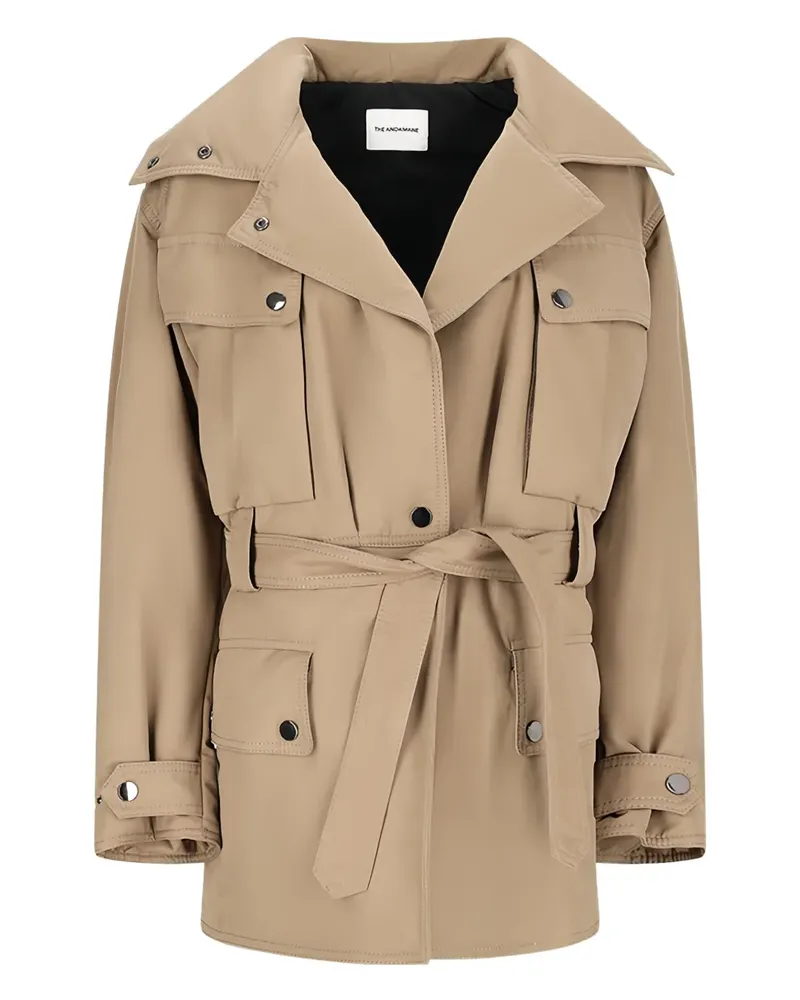 ANDAMANE Safarijacke mit Gürtel - Nude Nude