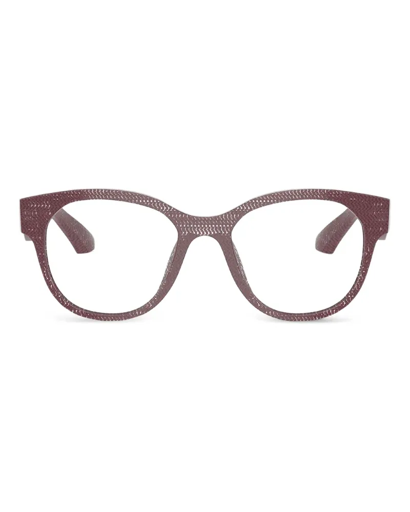 Alain Mikli Eckige Brille in Pointillé-Optik - Rot Rot