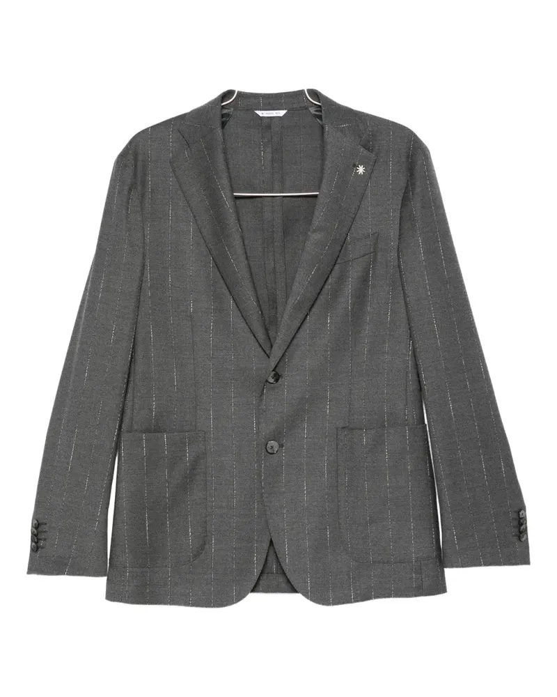 Manuel Ritz wool-blend single-breasted suit - Grau Grau