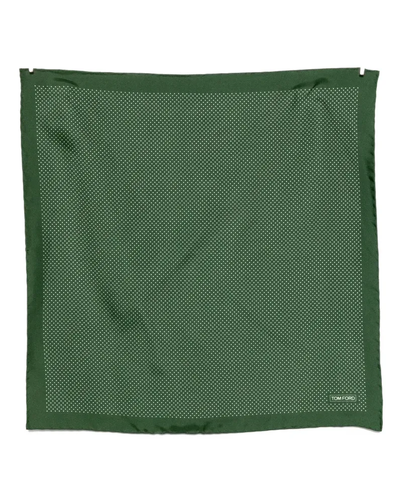 Tom Ford polka-dot pocket square - Grün Grün