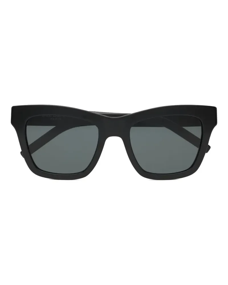 Saint Laurent logo sunglasses - Schwarz Schwarz
