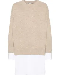 Stella McCartney Pullover im Layering-Look Nude