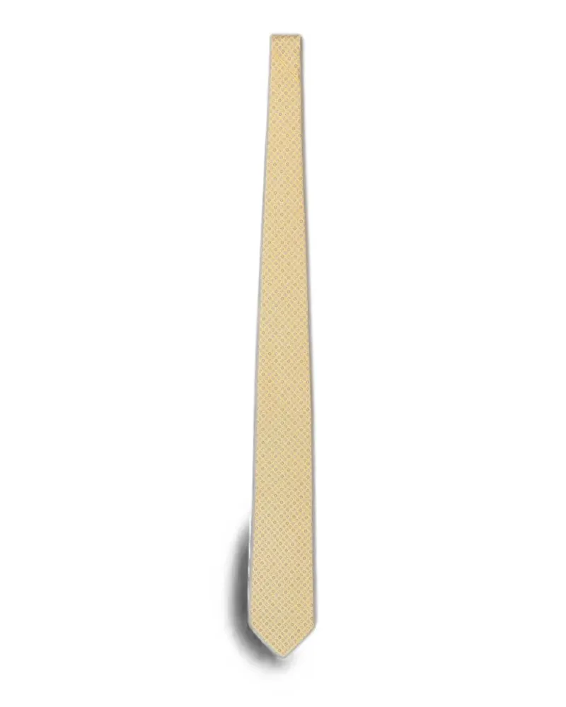 Ferragamo printed tie - Gelb Gelb