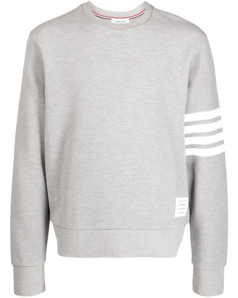 Thom Browne Sweatshirt mit Streifen Grau