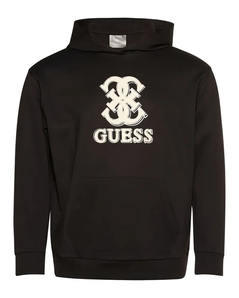 Guess Hoodie mit Logo - Schwarz Schwarz