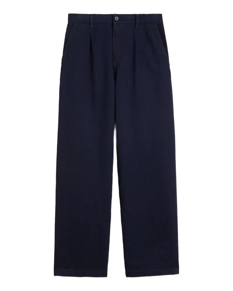 Jil Sander Jeans mit Falten - Blau Blau