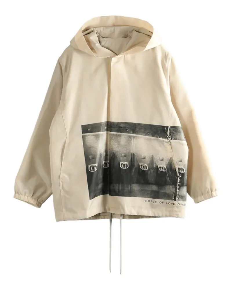 Rick Owens Temple Tour Kapuzenjacke - Nude Nude