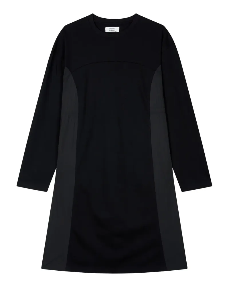 STUDIO TOMBOY Kleid mit Kontrasteinsatz - Schwarz Schwarz
