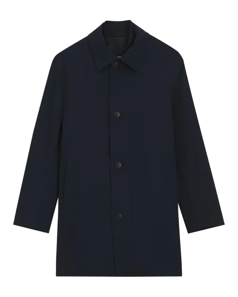 HUGO BOSS Geknöpfter Mantel - Blau Blau