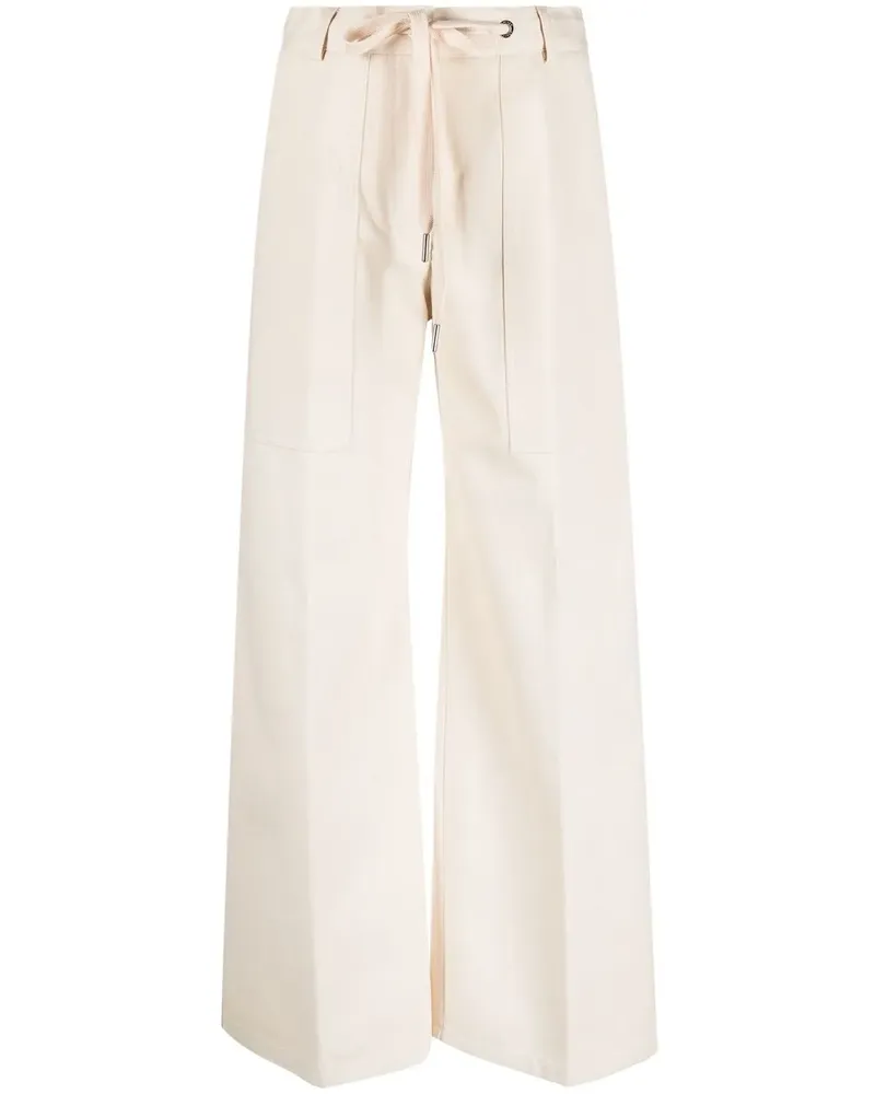 Moncler Weite Hose mit Kordelzug - Nude Nude