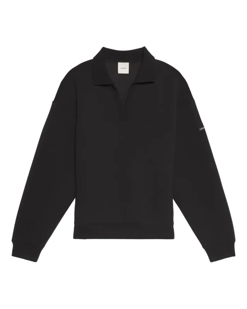 Calvin Klein relaxed-fit V-neck sweater - Schwarz Schwarz