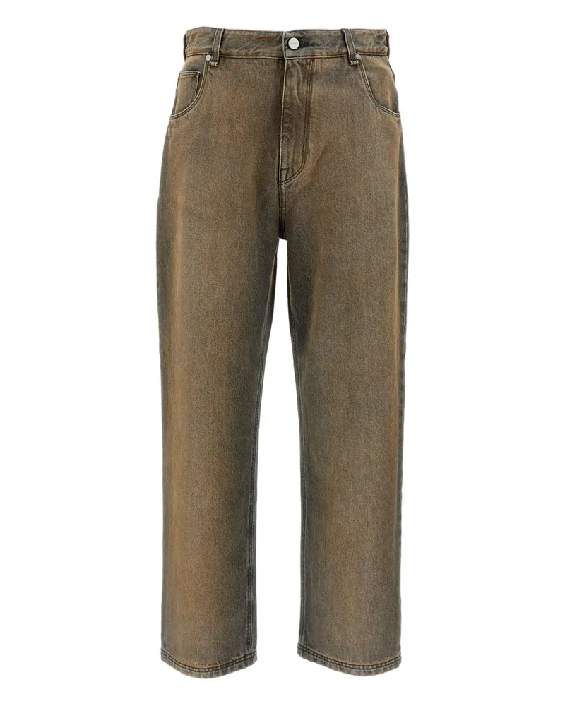 Fendi button washed jeans - Grau Grau