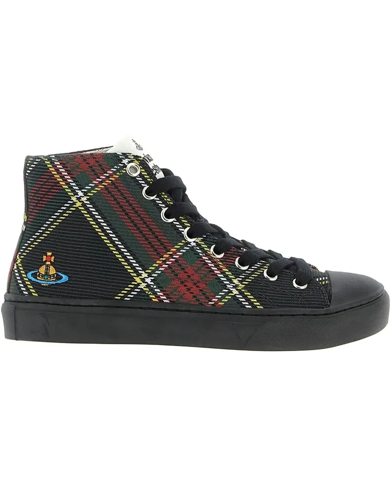 Vivienne Westwood Plimsoll orb-detail high-top sneakers - Schwarz Schwarz