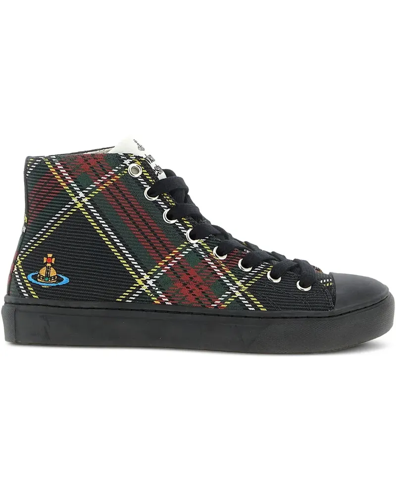 Vivienne Westwood Plimsoll High-Top-Sneakers mit Orb-Detail - Schwarz Schwarz