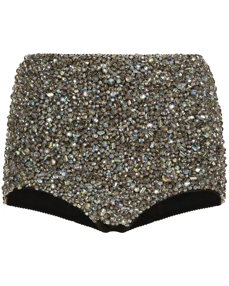 Dolce & Gabbana KIM DOLCE&GABBANA Slip mit hohem Bund - Silber Silber