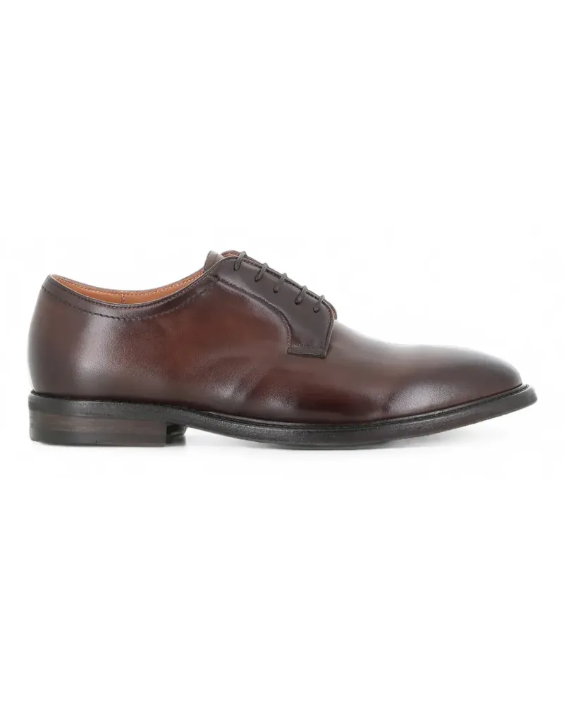 Alberto Fasciani lace-up leather derby shoes - Braun Braun
