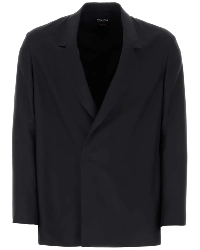 Ermenegildo Zegna Sakko aus Seide - Schwarz Schwarz