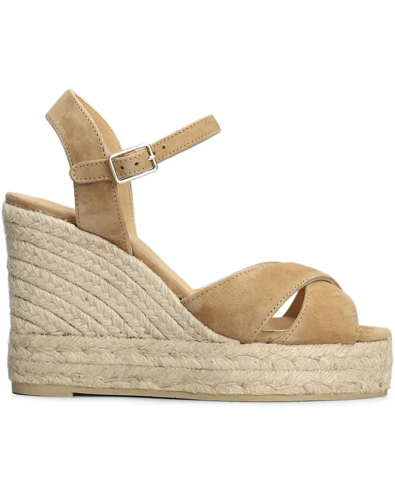 Castañer Blaudell Wedge-Espadrilles 100mm - Nude Nude