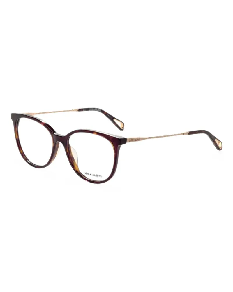 Zadig & Voltaire Runde Brille in Schildpattoptik - Braun Braun