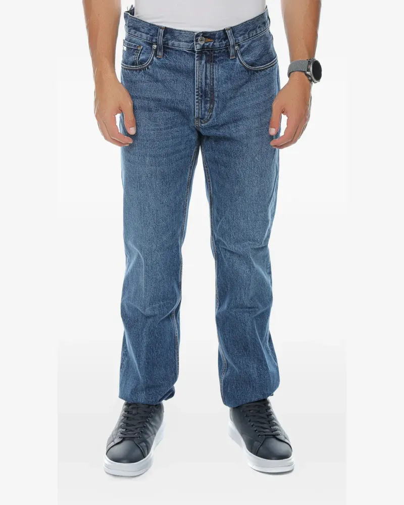 Emporio Armani logo-plaque jeans - Blau Blau