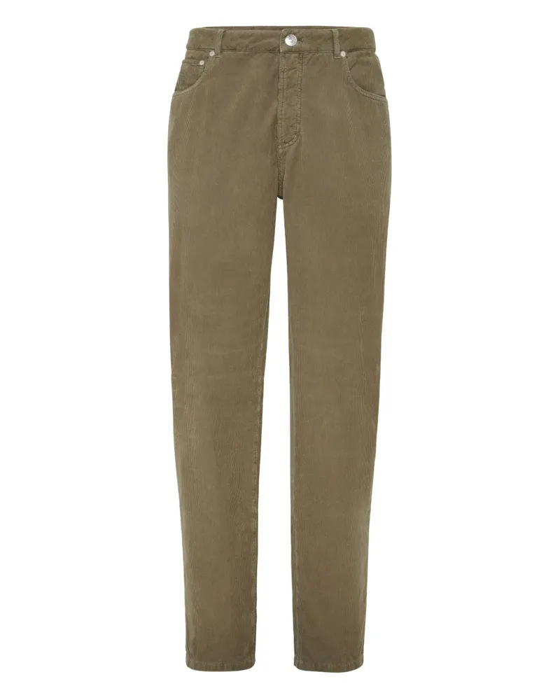 Brunello Cucinelli Hose mit Gürtelschlaufen - Grün Grün