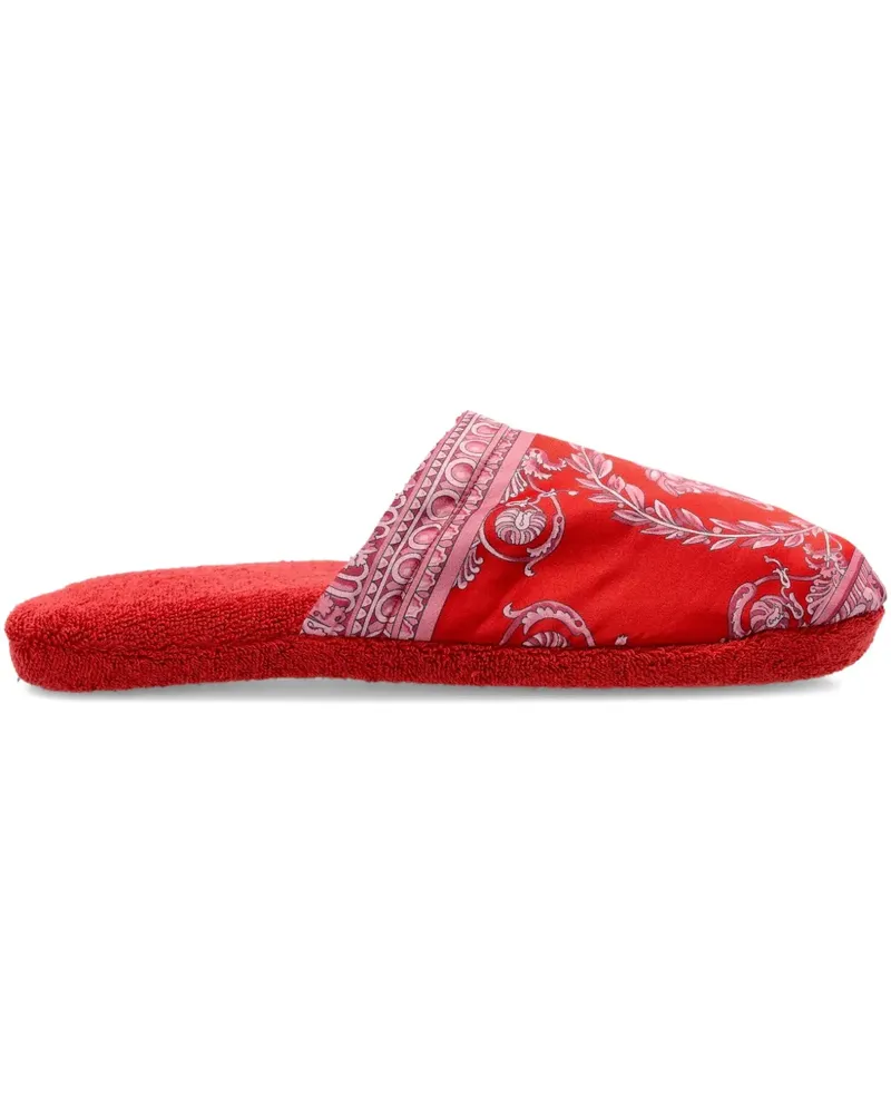 Versace Barocco-print slippers - Rot Rot