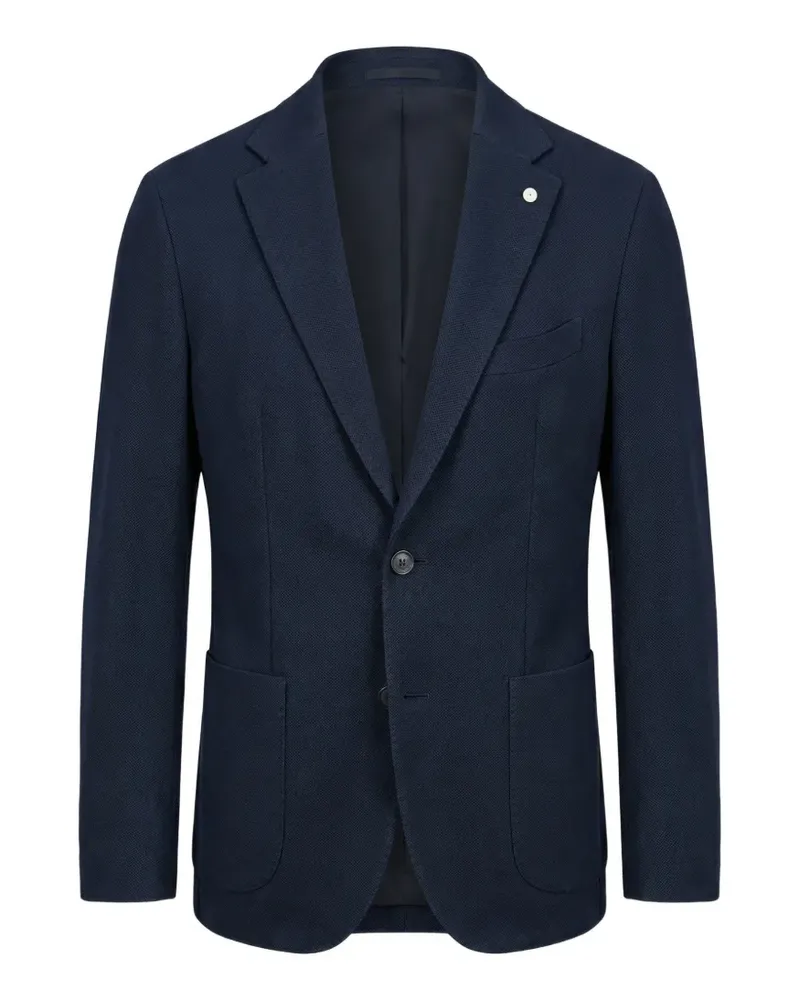 Luigi Bianchi Mantova Einreihiges Sakko - Blau Blau