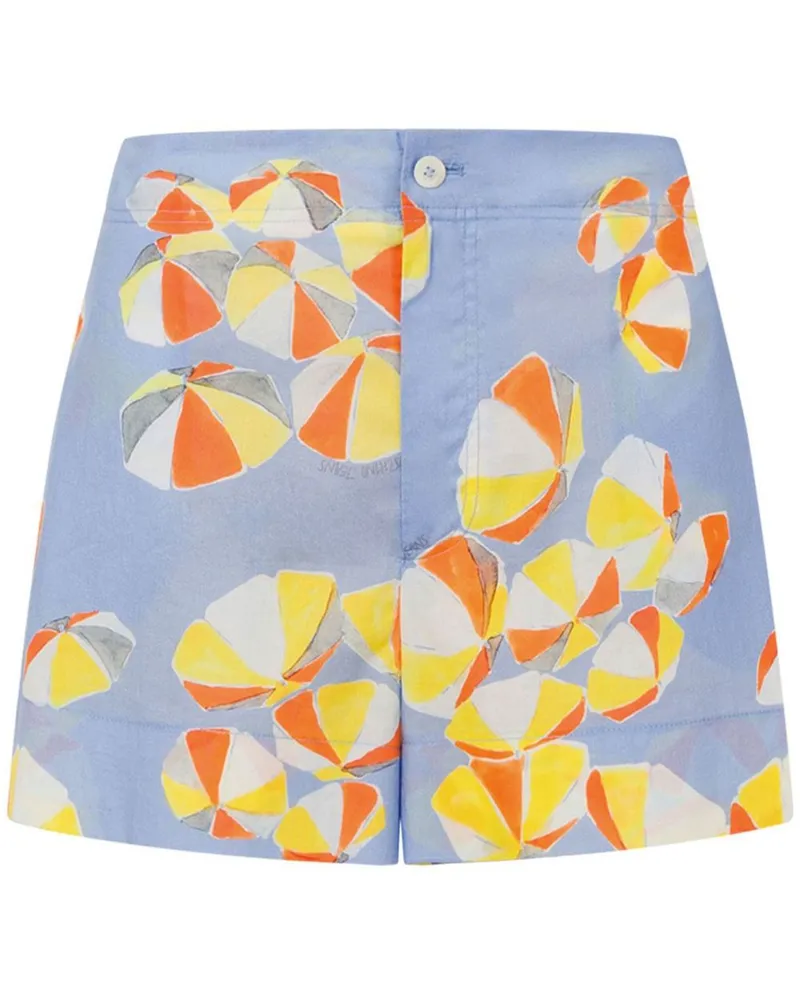 Moschino Shorts mit Print - Blau Blau