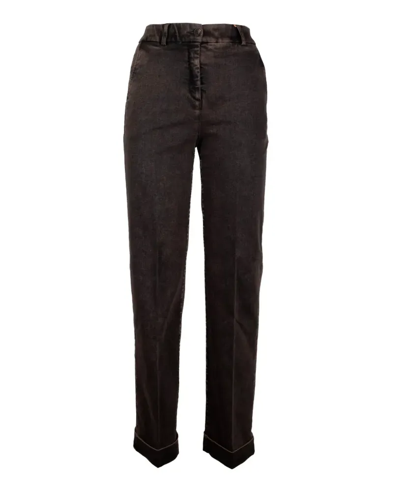 VIA MASINI 80 Ausgeblichene Jeans mit Umschlag - Grau Grau