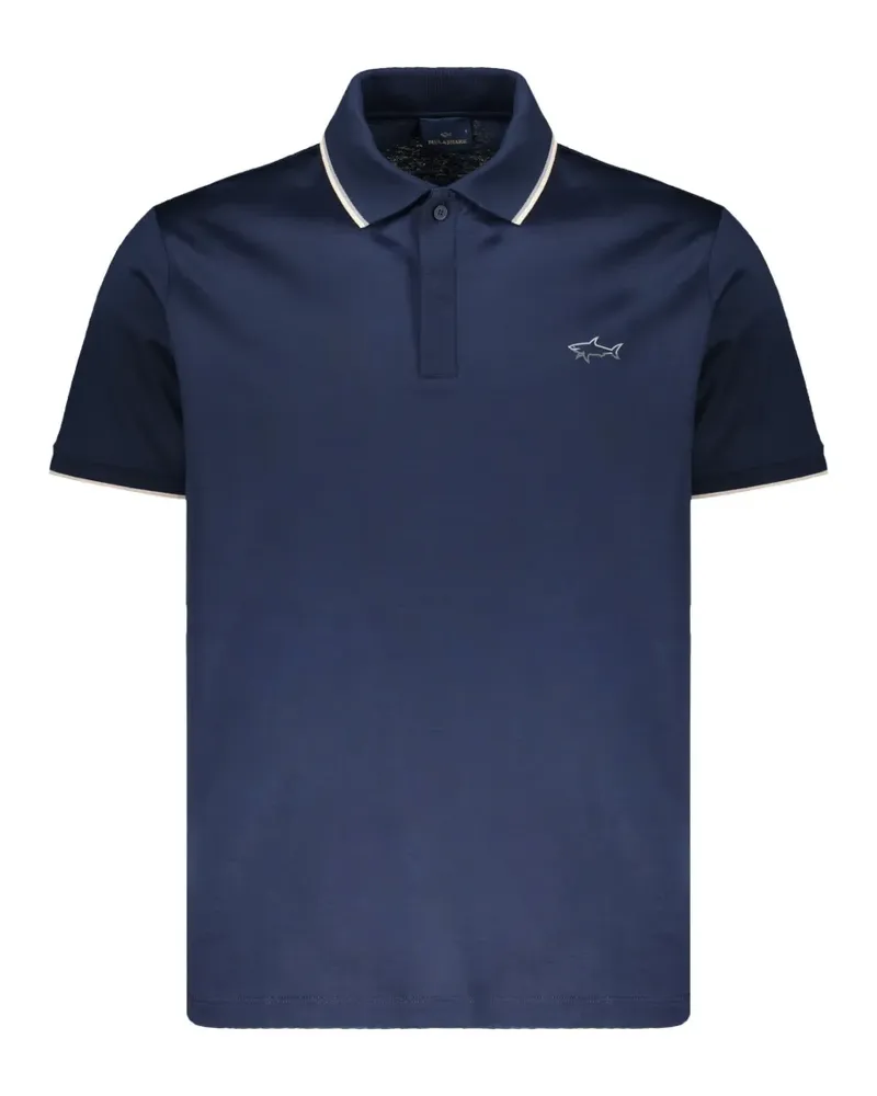 Paul & Shark ribbed-collar polo shirt - Blau Blau