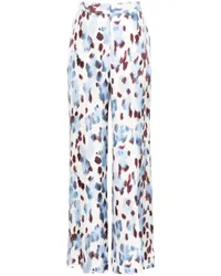 Lanvin Hose mit Print Blau