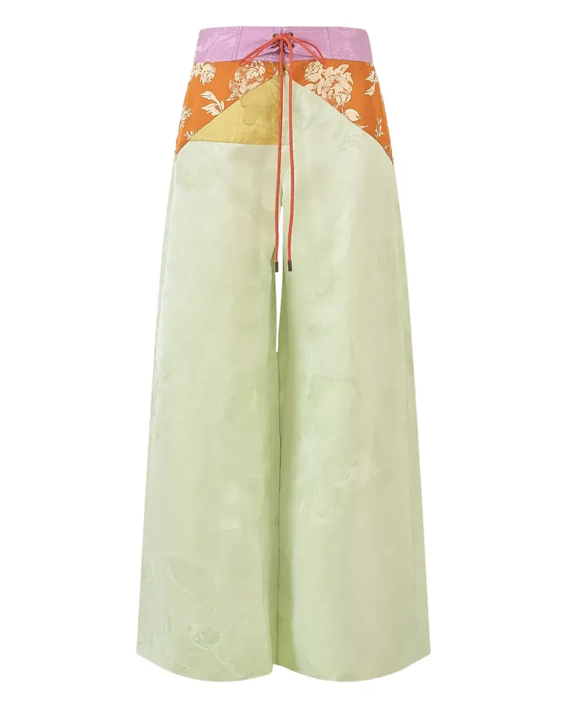 Rosie Assoulin Harbor jacquard trousers - Gelb Gelb